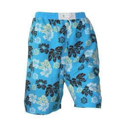 Short-Beach blumen-hellblau