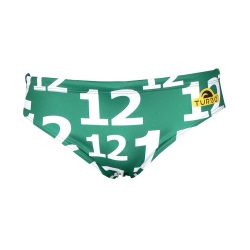 Men's Water Polo Suit - Number 12 - Green-White