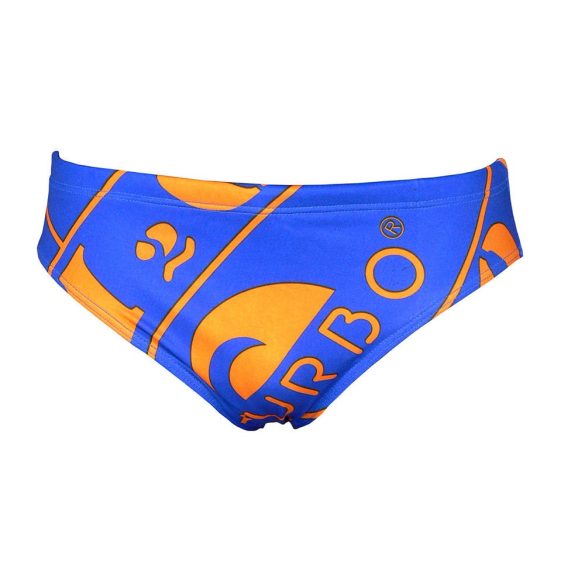 Herren Wasserballhose-H2O Zoom-blau/orange