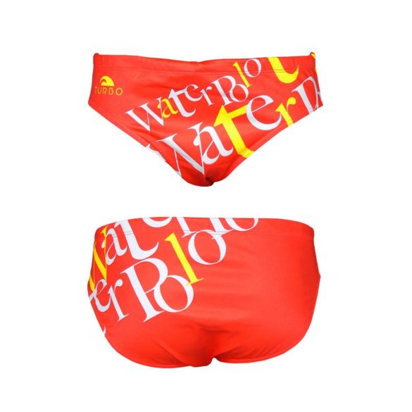 Men's Water Polo Suit - WP Letters - Red