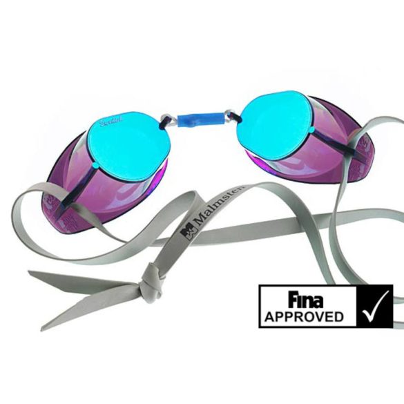 Swimming goggles -Swedish - Original Malmsten - metallic mirrored