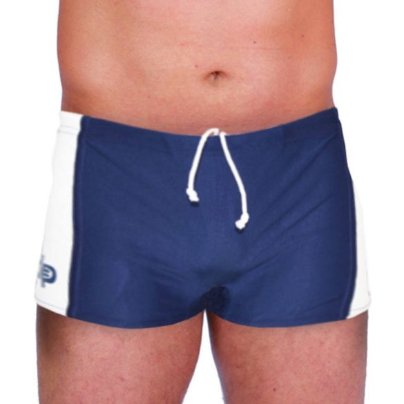 Men's swim short - Lycra - navy blue-white