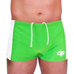 Herren Mini Boxer-hellgelb/weiss lycra