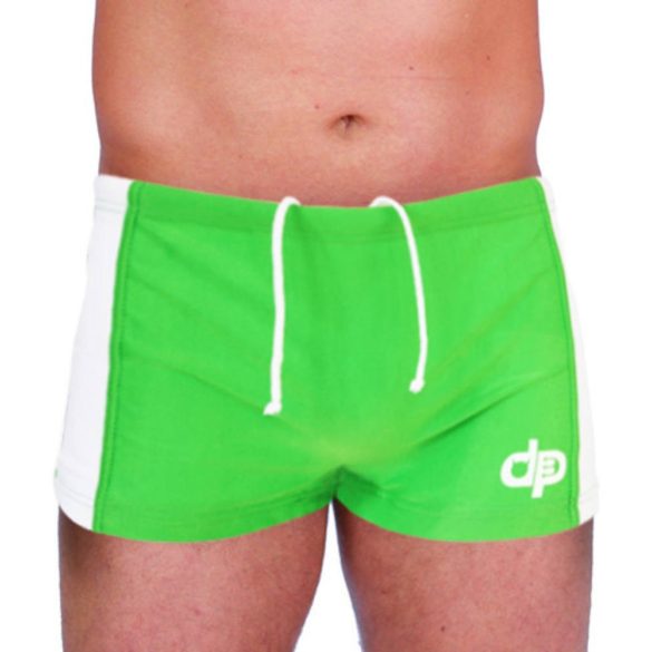 Men's swim short - Lycra - light green-white