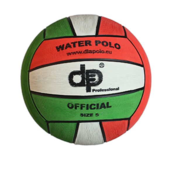 Wasserball-W5 Herren-rot- weiß-grün