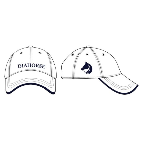 Baseball cap - white-navy