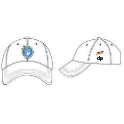   Deutsche Herren Wasserball Nationalmannschaft-Herren Baseball kappe-weiss