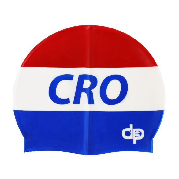 Schwimmkappe-Kroatien Fahne silikon