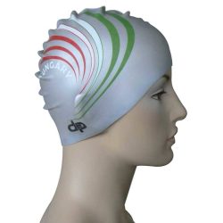 Silicone Swimming Cap - HUN2 - silver