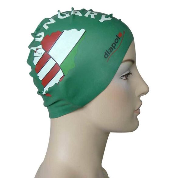 Silicone Swimming Cap - HUN - green