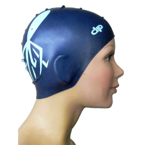 Silicone Swimming Cap - Octopus - blue