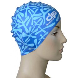 Silicone Swimming Cap - Splat - blue