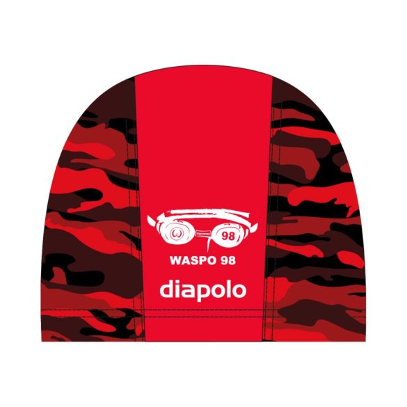 WASPO 98 - Lycra Swimming Cap - Red 