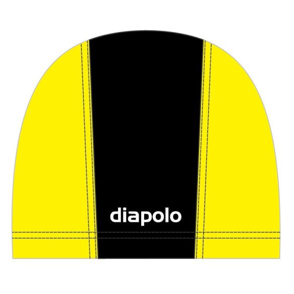 Swimming cap - lycra - Black-yellow