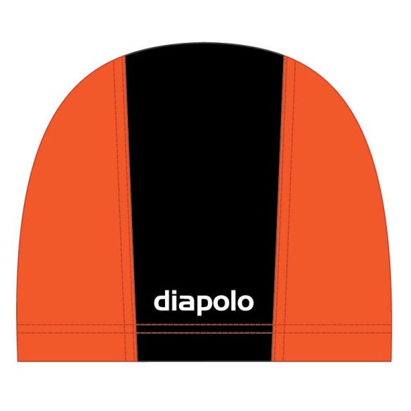 Swimming cap - lycra - Black-orange