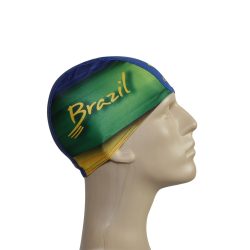 Schwimmkappe-Brasil 2 lycra