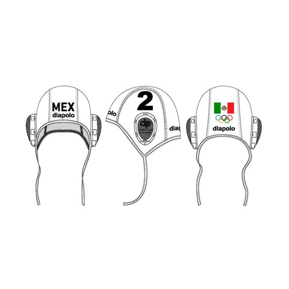 Mexiko-Water polo cap white