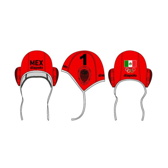 Mexiko-Water polo cap red
