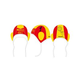   ASV06 AACHEN - Water Polo Caps - Red and Yellow - with Black Number