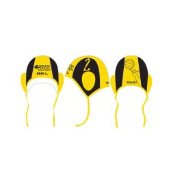 ASV06 AACHEN - Water Polo Cap - Black and Yellow 