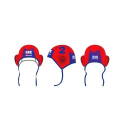 Greek national water polo team - Water polo cap - red-blue