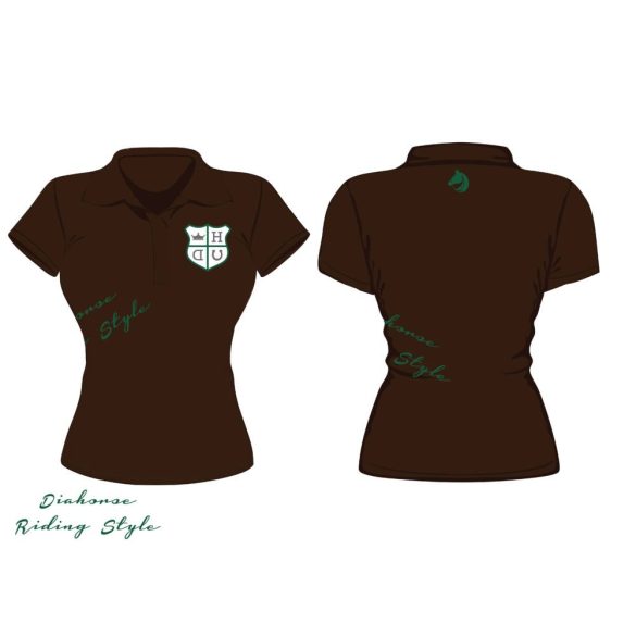 Damen Poloshirt-Design 4 gestickte