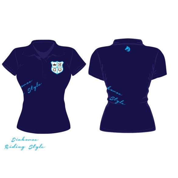 Women S Polo Shirt Embroidered Diahorse Design 4 Polo Shirt Embroidered Diahorse