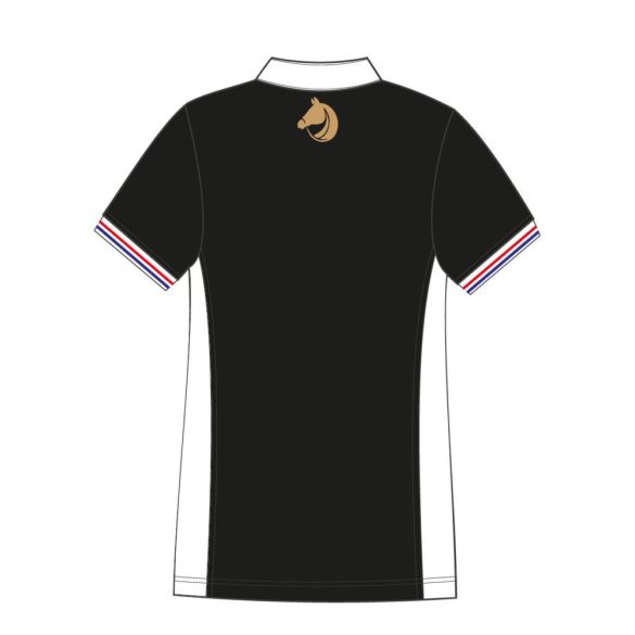 Damen Poloshirt-Avignon-schwarz/weiss