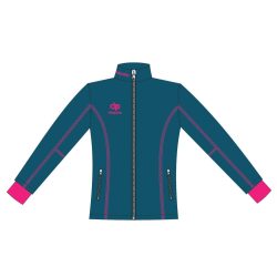 Damen Jacke Milano-Softshell königsblau/pink