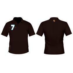 Herren Poloshirt-Diahorse Design 2 gestickten