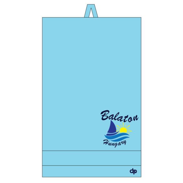 Towel - Balaton patterned - light blue - 50*100