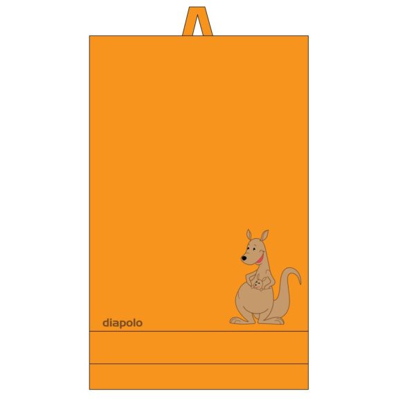 Handtuch-orange mit Panda gesticken (70x140 cm)