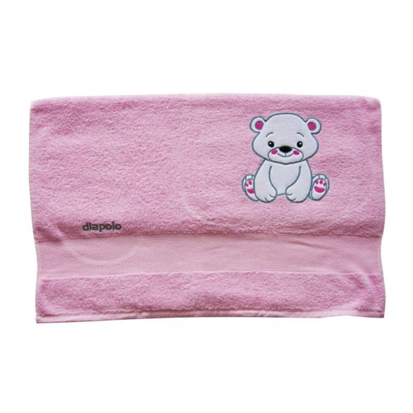 Towel - Teddy bear - light pinkb -70x140 cm