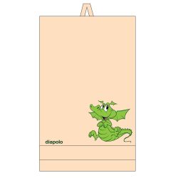 Handtuch-beige mit Drachen (70x140 cm)