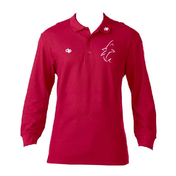 WHITE SHARKS HANNOVER - Poloshirt Long Sleeve - Red  