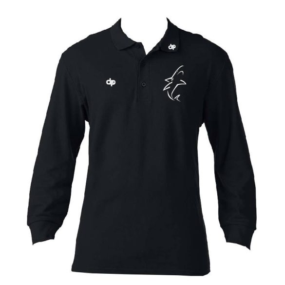 WHITE SHARKS HANNOVER - Poloshirt Long Sleeve - Black 