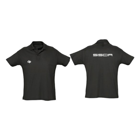 Wasserball Club Siscia-"Premium" Unisex Polo-shirt-schwarz