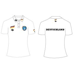   Deutsche Damen Wasserball Nationalmannschaft-Damen Poloshirt-weiss