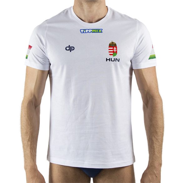 Ungarische Wasserball-Nationalmannschaft-Herren T-Shirt-weiss
