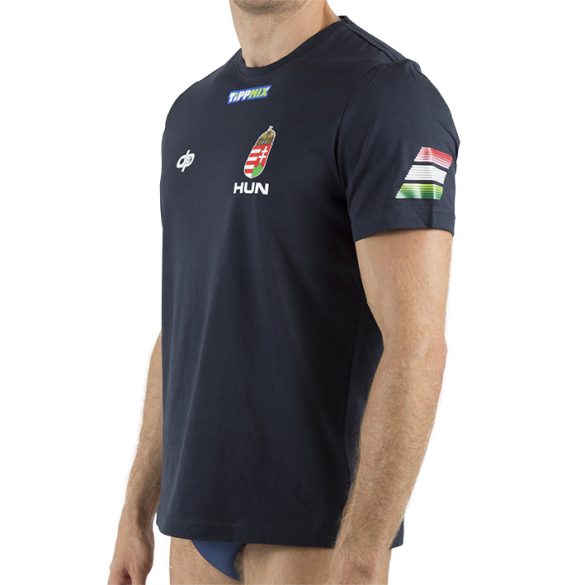 Ungarische Wasserball-Nationalmannschaft-Herren T-Shirt-navy blau