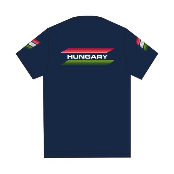 Ungarische Wasserball-Nationalmannschaft-Herren T-Shirt-navy blau