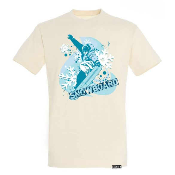 Herren T-Shirt-Snowboard
