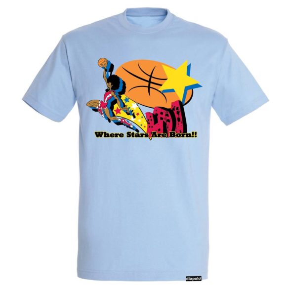 Herren T-Shirt-Star Basketball