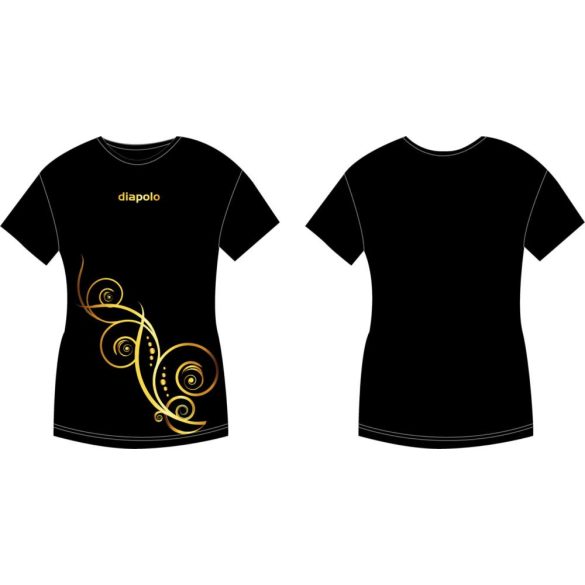Damen T-shirt-Kovács Ági Floral Gold 1