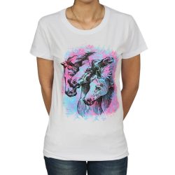 Damen T-Shirt-Color Race