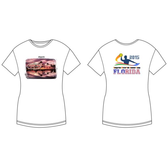 Damen T-shirt-DiapoloMania Florida palms HWPSC