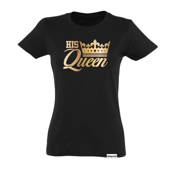 Damen T-Shirt-His Queen-schwarz