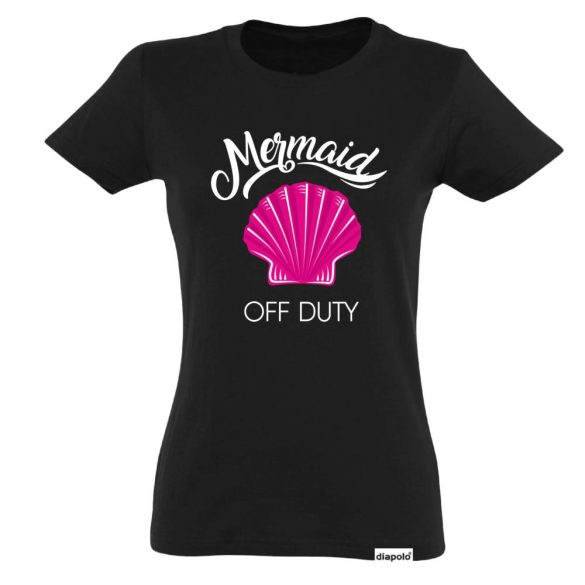 Damen T-Shirt-Mermaid off Duty-schwarz