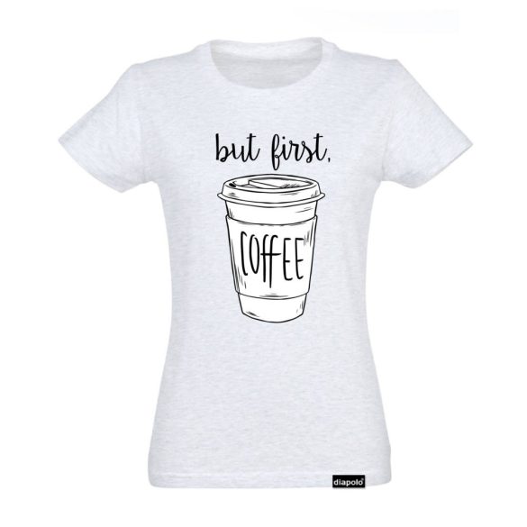 Damen T-Shirt-Coffee-grau