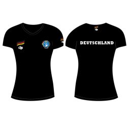   Deutsche Damen Wasserball Nationalmannschaft-Damen T-shirt-schwarz